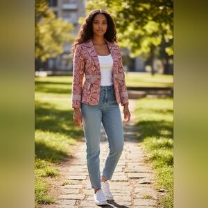 True Meaning Paisley Pink Blazer